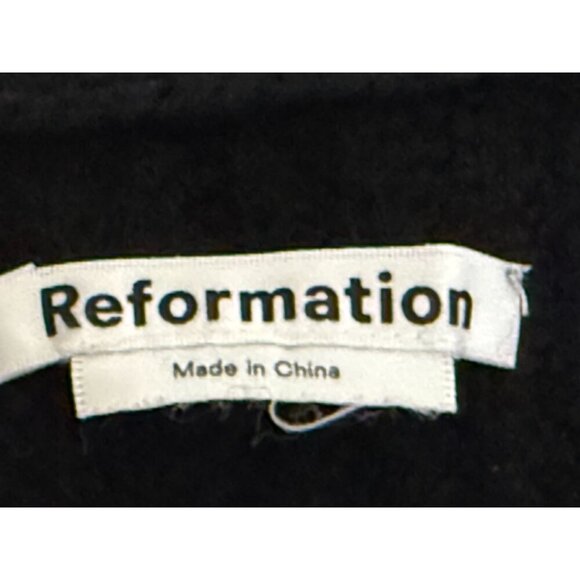 Reformation 100% Yak Wool Black Knit Button-Front Cardigan Sweater S - Picture 6 of 9